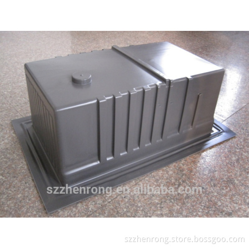 Thermoformed plastic inner liner for refrigerator